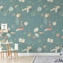 Wallpapers4beginners - Behang - De Kleine Prins - Vegan Papier - 280x200cm, 5,5m2