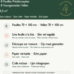 Wallpapers4beginners - Behang - Woestijnoase - Vegan Papier - 280x200cm, 5,5m2