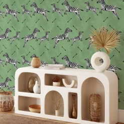 Wallpapers4beginners - Behang - Zebra - Vegan Papier - 280x200cm, 5,5m2