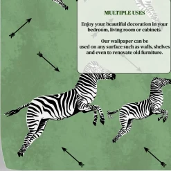 Wallpapers4beginners - Behang - Zebra - Vegan Papier - 280x200cm, 5,5m2