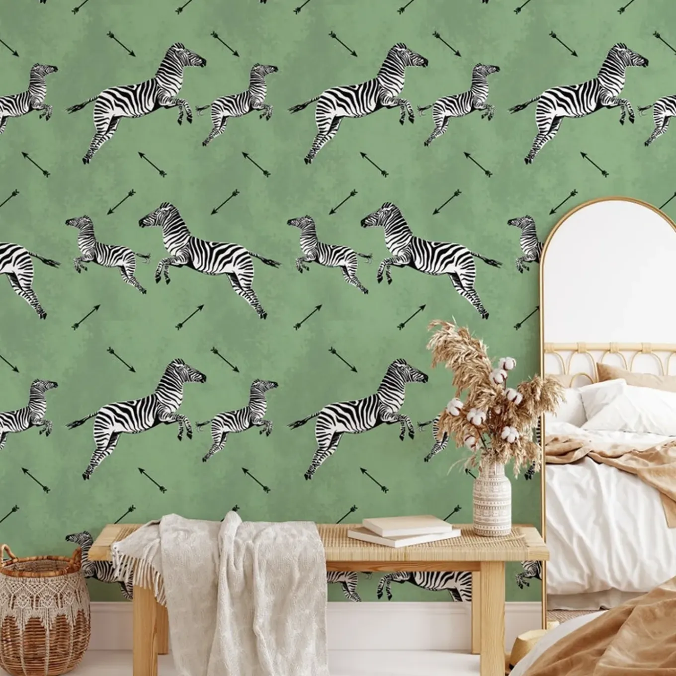 Wallpapers4beginners - Behang - Zebra - Vegan Papier - 280x200cm, 5,5m2