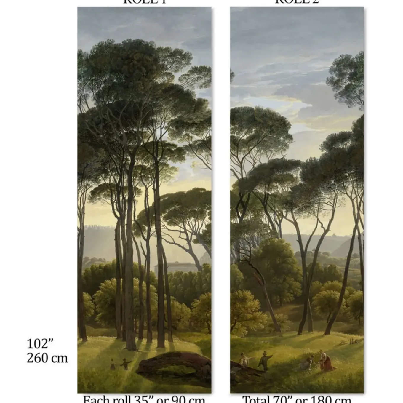 Wallpapers4beginners - Behang - Landschap - Vegan Papier - 260x180cm, 4,5m2