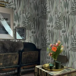Wallpapers4beginners - Behang - Groen Botanisch - Vegan Papier - 280x200cm, 5,5m2