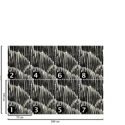 Wallpapers4beginners - Behang - Abstract - Vegan Papier - 280x200cm, 5,5m2