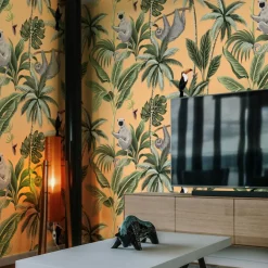 Wallpapers4beginners - Behang - Tropisch Jungle - Vegan Papier - 280x200cm, 5,5m2