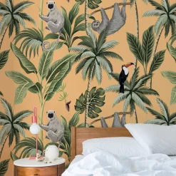 Wallpapers4beginners - Behang - Tropisch Jungle - Vegan Papier - 280x200cm, 5,5m2
