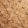 Wallsupply Houtstrip - Uni - Teak - 26x15cm - 0,195m²