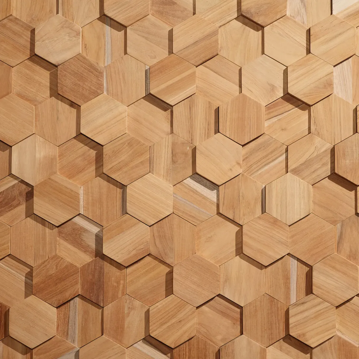Wallsupply Houtstrip - Uni - Teak - 26x15cm - 0,195m²