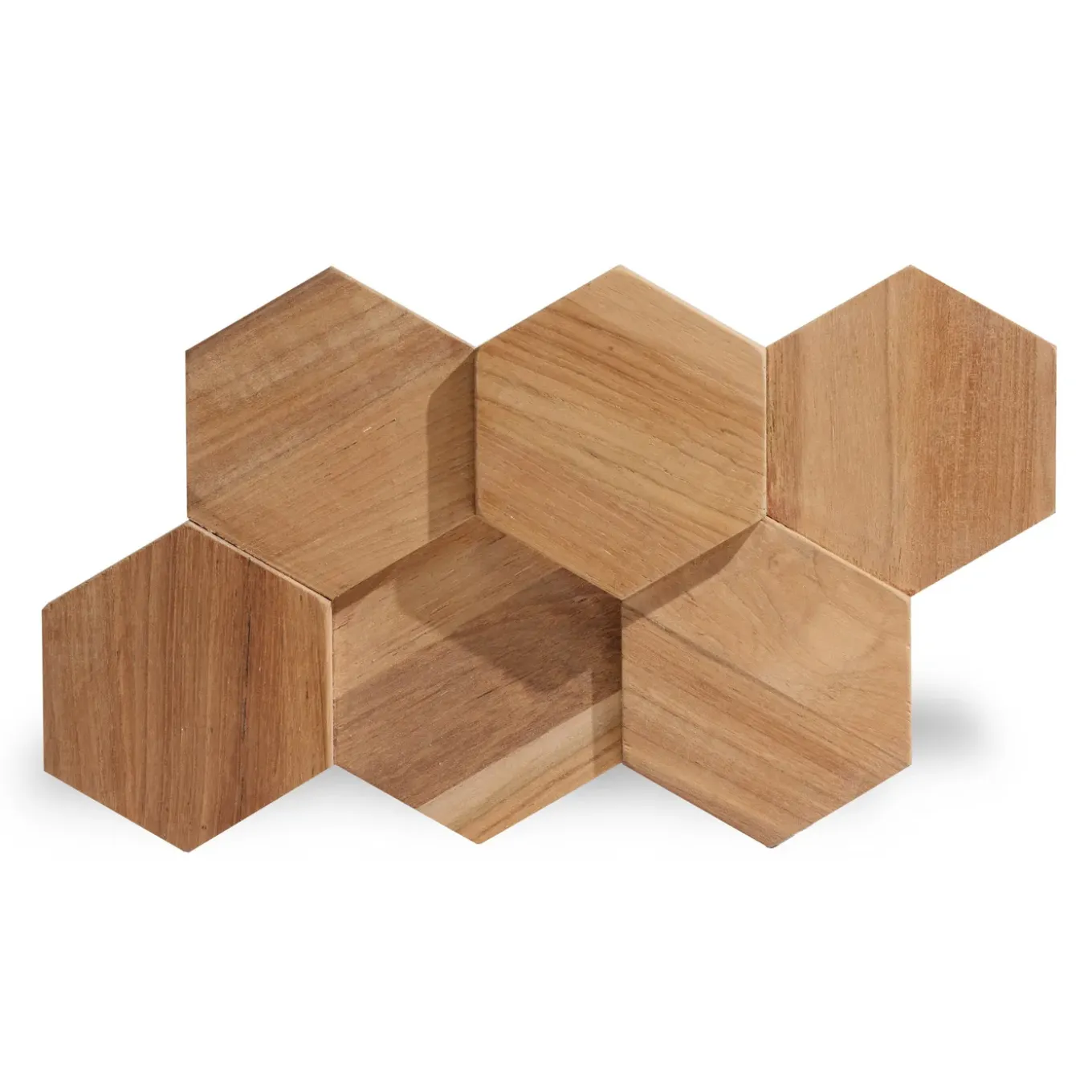 Wallsupply Houtstrip - Uni - Teak - 26x15cm - 0,195m²
