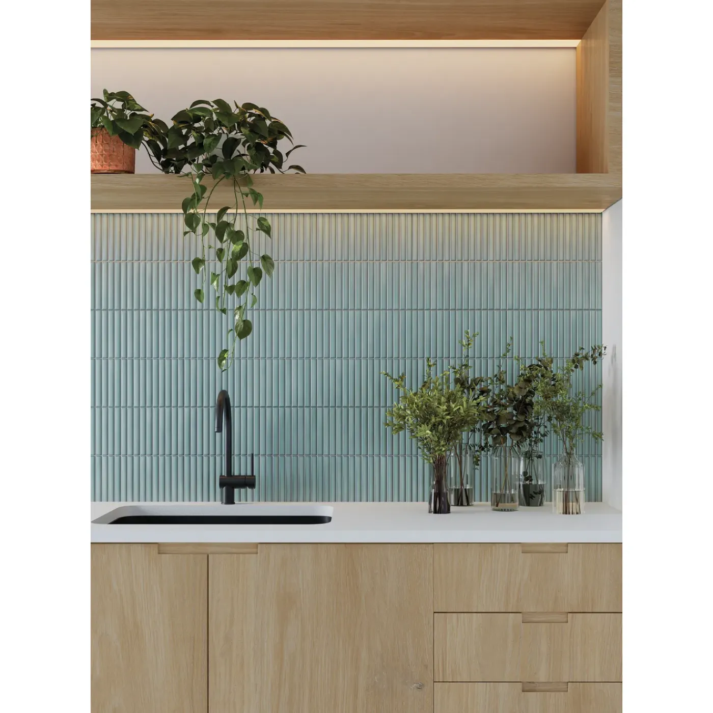 Overig Wandtegel Deco Lingot - Aqua - Keramiek - 32x62,5 cm - 1,00 m²