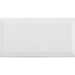 Wandtegel Metro - Wit - Keramiek - 10x20 cm - 1,00 m²