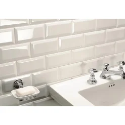 Wandtegel Metro - Wit - Keramiek - 10x20 cm - 1,00 m²