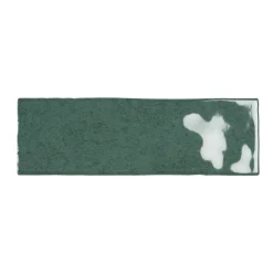 Wandtegel Nolita - Donkergroen - Keramiek - 6,5x20 cm - 0,36 m²
