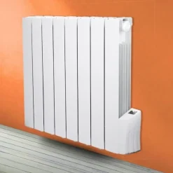 WARM TECH Vloeistofinertie Elektrische Radiator 1200w 230v Tot 50m3 Wit
