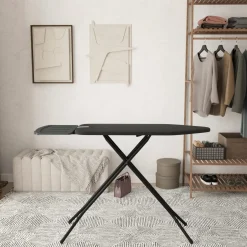 Wasophoogte Strijkplank - Extra Brede Strijkplank Stoomgenerator - 124*44 Cm - 4 Verstelbare Hoogte