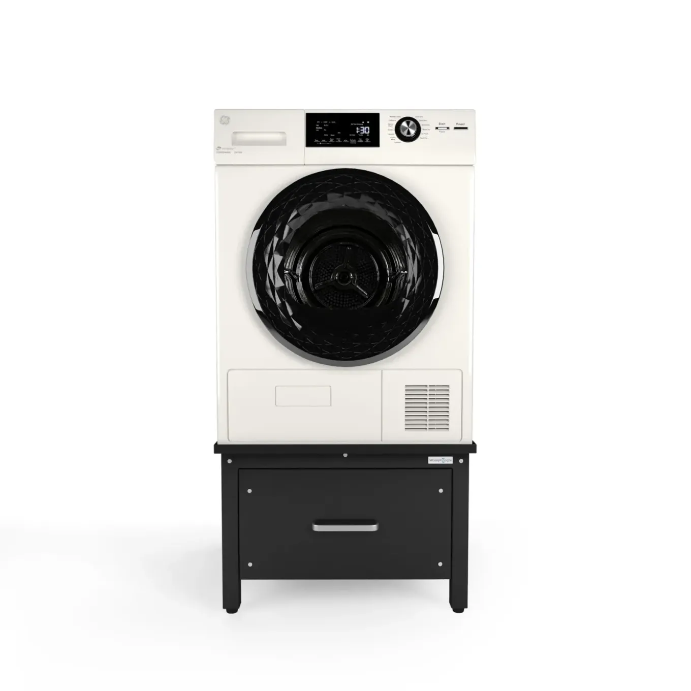 Wasophoogte Wasmachine Verhoger Met Lade - 42cm Hoog - Zwart - Universeel