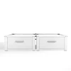 Wasophoogte Wasmachine Verhoger Met Lade - 31cm Hoog - Wit - Universeel- Dubbel