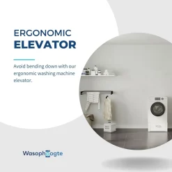 Wasophoogte Wasmachine Verhoger Met Lade - 31cm Hoog - Wit - Universeel