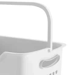 Wasophoogte Wasmand 3 Vakken - Wit - Met Wieltjes