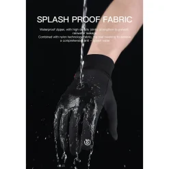 Waterafstotend- en winddichte Handschoenen Premium - Touchscreen - Zwart -M