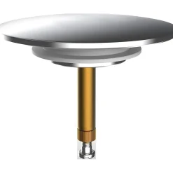 Waterval Afvoerplug Bad - Universele Badplug Waterstopper Badkuip - 72 Mm Zilver