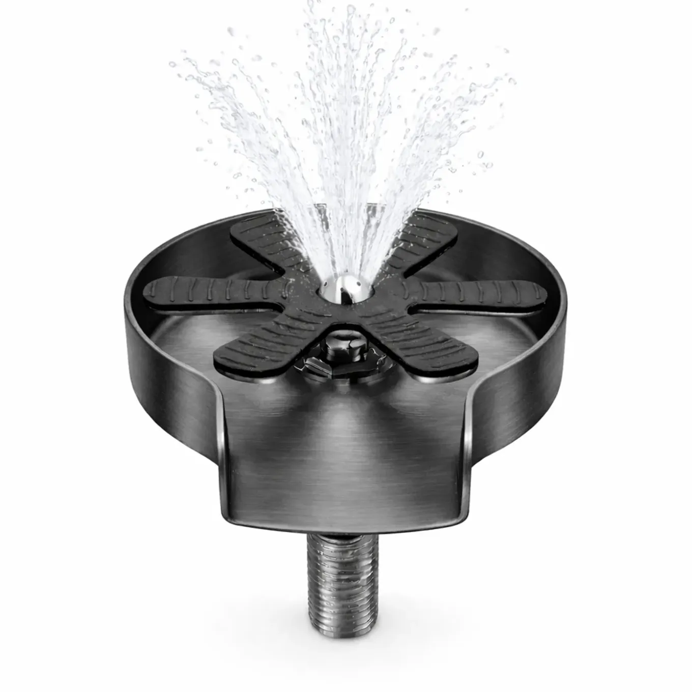 Waterval Glazenspoeler Cupwasher Deluxe 120 Mm Ss304 - Inbouw - Geborsteld - Gunmetal Grey