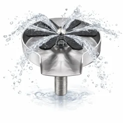 Waterval Glazenspoeler Cupwasher Deluxe 120 Mm Ss304 - Inbouw - Geborsteld - Zilver
