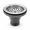 Waterval Korfplugset 114 Mm Zonder Overloop - Universeel G1½ - Ss304 - Zilver