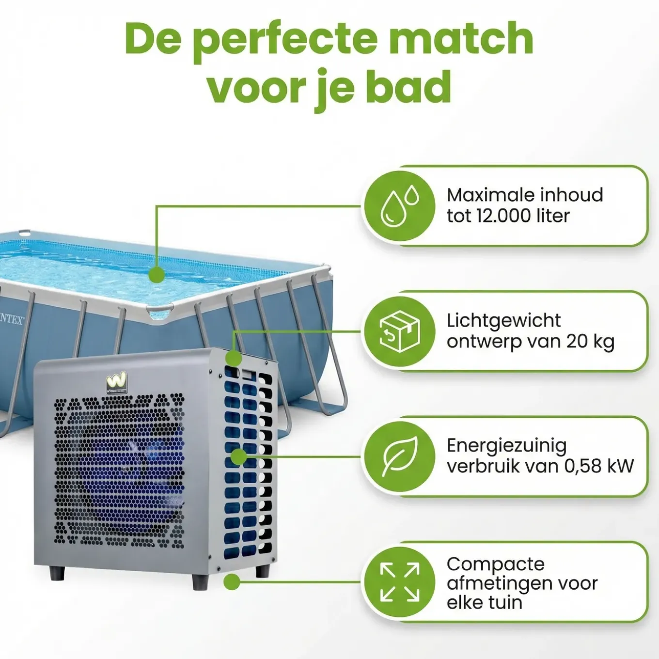 Weau Mini Power 2.0 Warmtepomp - 3 Kw