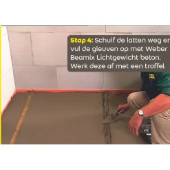 Weber Beamix Lichtgewicht Betonmortel - 18kg - Grijs