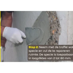 Weber Beton Reparatiemortel - 2kg - Grijs