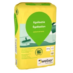 Saint-Gobain Weber Weber - egalisatiemortel - stofarm - zelfnivellerend - grijs - 20kg