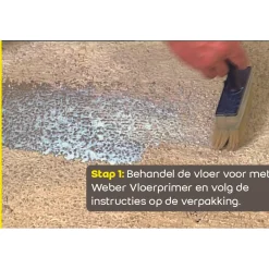 Saint-Gobain Weber Weber - egalisatiemortel - stofarm - zelfnivellerend - grijs - 20kg