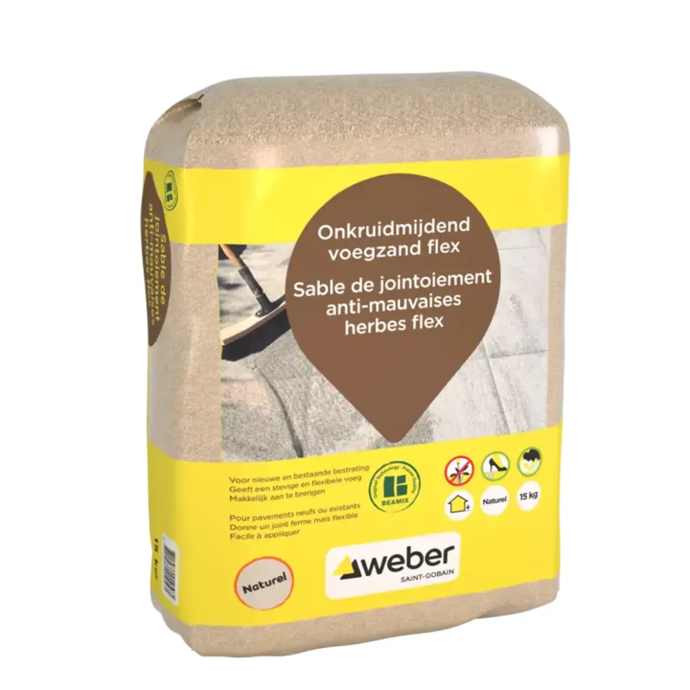 Weber Onkruidmijdend Voegzand Flex - Naturel - 15kg