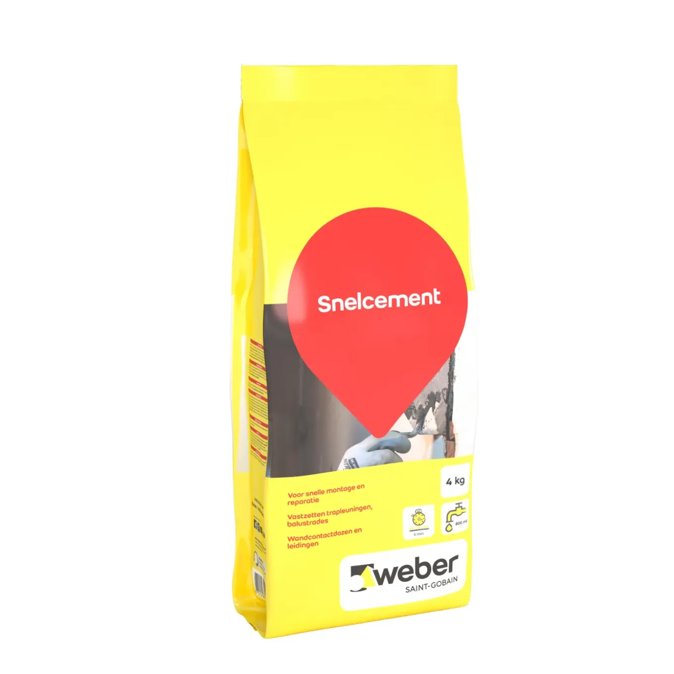 Weber Snelcement Reparatiemortel - 4kg - Grijs
