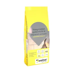 Saint-Gobain Weber Weber voegmiddel waterdicht & blijvend schoon lichtgrijs 4kg