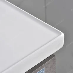 WEBO London Compleet Geleverd Beton inclusief mat zwarte kraan en afvoer 80 cm
