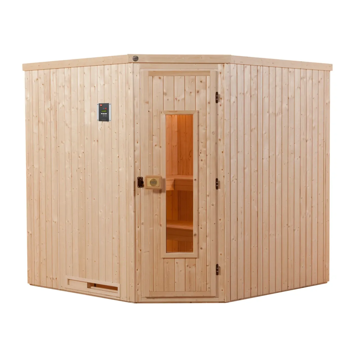 Weka sauna Varberg 3 HT, 7,5Kw BioS 194x194cm