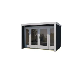 Weka tuinhuis 263 GR3 antraciet 295x295cm