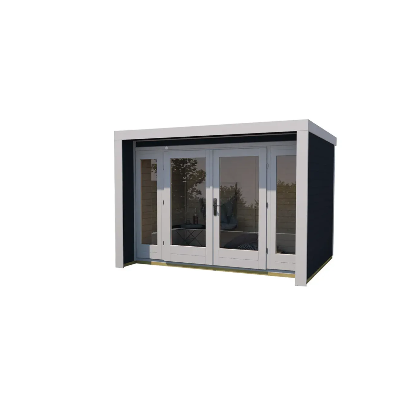 Weka tuinhuis 263 GR3 antraciet 295x295cm