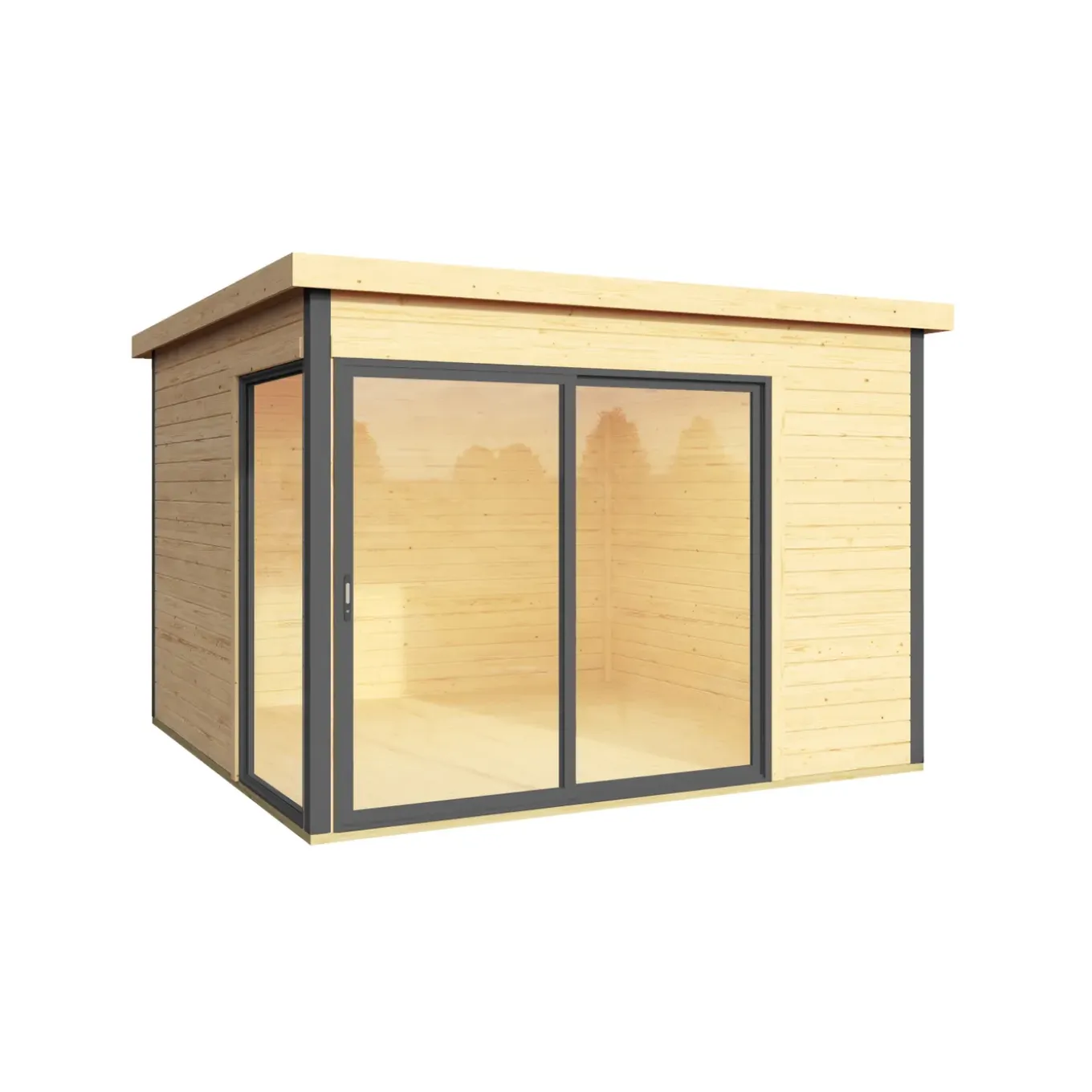 Weka tuinhuis 412 GR1 grijs 300x300cm