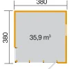 Weka tuinhuis 412 GR2 380x380cm