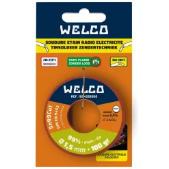 Welco tinsoldeer zonder lood 1,5mm 100gr