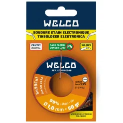 Welco tinsoldeer zonder lood 1mm 50gr
