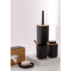 Wenko Badkameropberger Rotello - Tissuebox - Zwart - 24x7,5x12,7cm