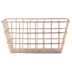 Wenko draadmand Viana 18x25x12cm koper
