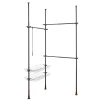 Wenko kledingrek Herkules Duo 164-215 x 165-300cm RVS zwart