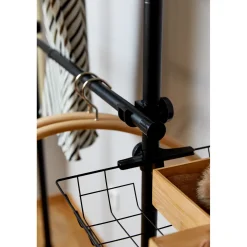Wenko kledingrek Herkules Duo 164-215 x 165-300cm RVS zwart
