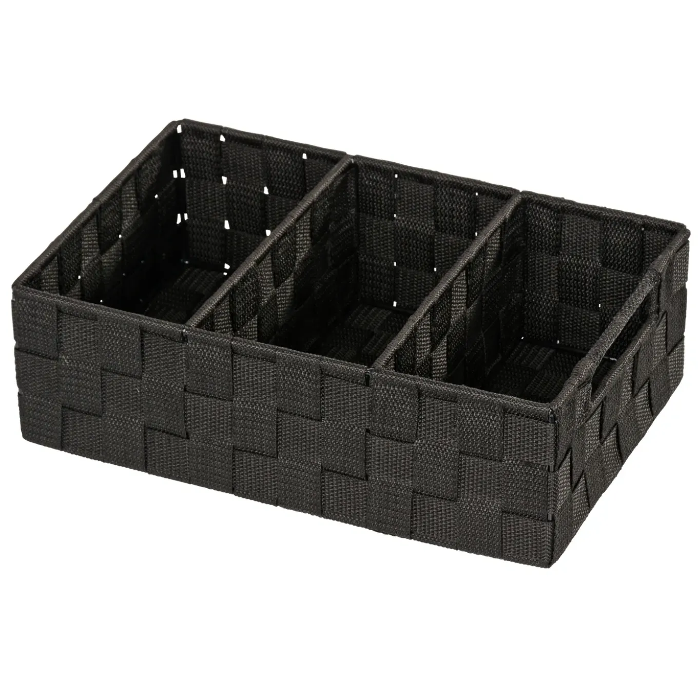 Wenko organizer Adria 3-vaks 32x21x10cm zwart