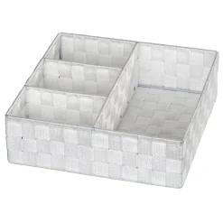 Wenko organizer Adria 4-vaks 32x32x10cm wit